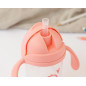 Taza aprendizaje step 3 300ml con asas rosa-Kiokids