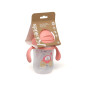 Taza aprendizaje step 3 300ml con asas rosa-Kiokids