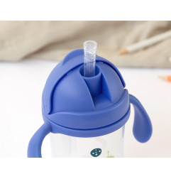 Taza aprendizaje step 3 300ml con asas azul-Kiokids