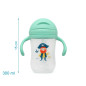 Taza aprendizaje step 3 300ml con asas verde-Kiokids