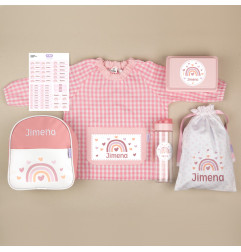 Pack Mi Guarde Personalizado Arcoíris Blush + Regalo Cajita Porta Alimentos-Mi Pipo
