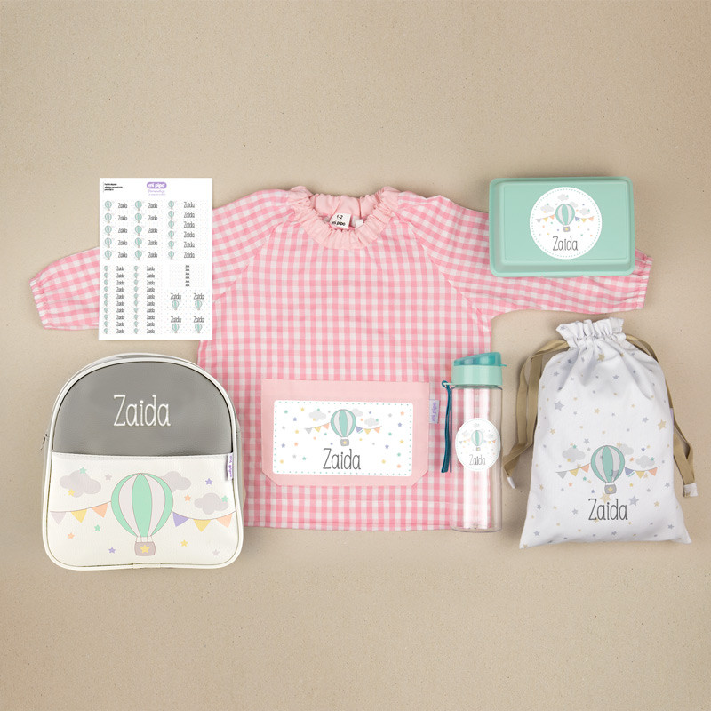 Pack Mi Guarde Personalizado Globo Rosa + Regalo Cajita Porta Alimentos-Mi Pipo Pack Mi Guarde Personalizado Globo Rosa + Regalo Cajita Porta Alimentos-Mi Pipo
