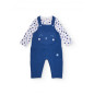 Conjunto de peto y camiseta para bebé niño en tonos azul y blanco con estampado de animalito-Tuc Tuc Conjunto de peto y camiseta para bebé niño en tonos azul y blanco con estampado de animalito-Tuc Tuc