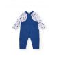 Conjunto de peto y camiseta para bebé niño en tonos azul y blanco con estampado de animalito-Tuc Tuc Conjunto de peto y camiseta para bebé niño en tonos azul y blanco con estampado de animalito-Tuc Tuc