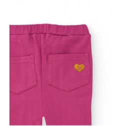 Pantalón para niña color fucsia acampanado-Tuc Tuc