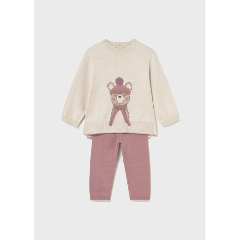 Conjunto pantalón y jersey bebé Orquidea-Mayoral