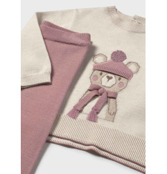 Conjunto pantalón y jersey bebé Orquidea-Mayoral