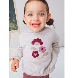 Conjunto legging campana y sudadera bebé-Mayoral