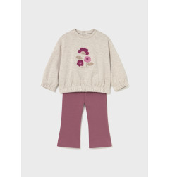 Conjunto legging campana y sudadera bebé-Mayoral