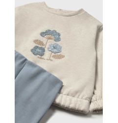 Conjunto legging campana y sudadera bebé-Mayoral