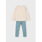Conjunto legging estampado y camiseta niña salvia-Mayoral Conjunto legging estampado y camiseta niña salvia-Mayoral