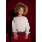 Sudadera flor chica arena-Mayoral
