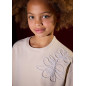 Sudadera flor chica arena-Mayoral