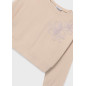 Sudadera flor chica arena-Mayoral
