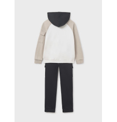 Chándal contraste unisex cahi negro-Mayoral