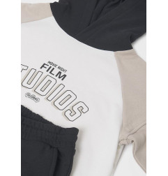 Chándal contraste unisex cahi negro-Mayoral
