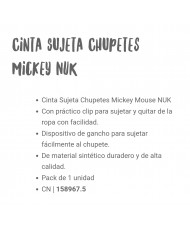 Cinta Sujeta Chupes Mickey Nuk
