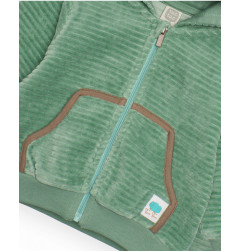 Conjunto de tres piezas para bebé niño en verde y blanco con diseño de ovejita-Tuc Tuc