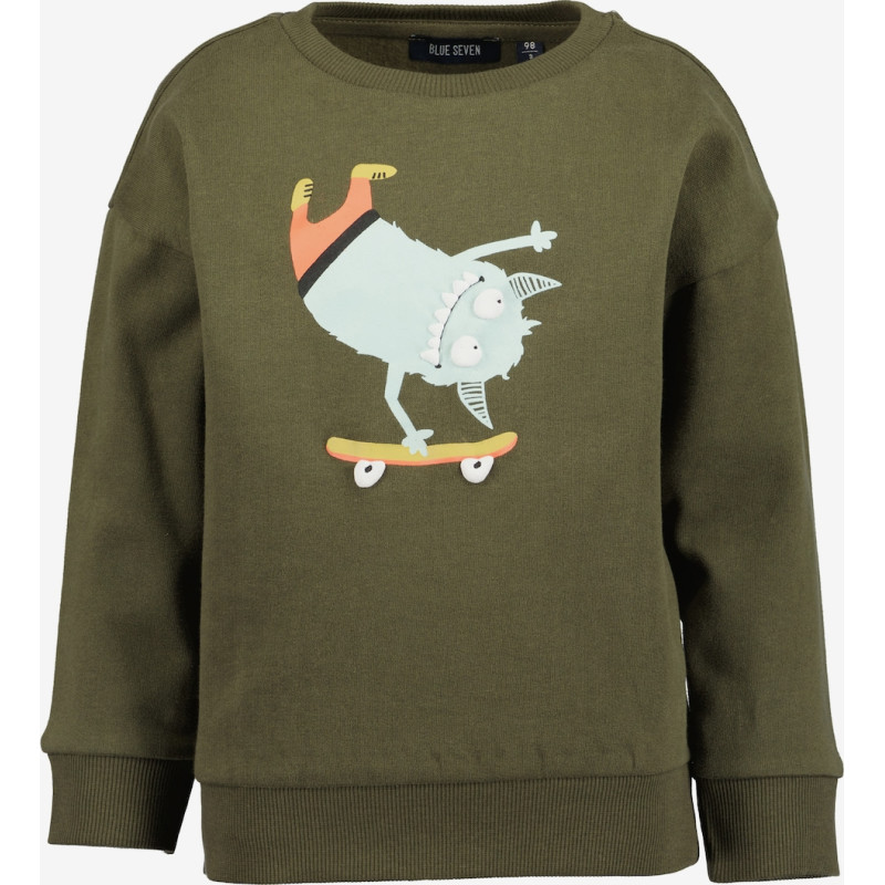 Sudadera Monstruitos niño-Blue Seven