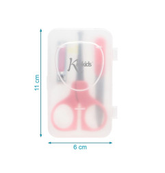 Estuche de manicura para bebé en rosa-Kiokids