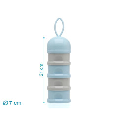 Dosificador torre de leche en polvo azul y gris-Kiokids