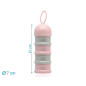 Dosificador torre de leche en polvo rosa y gris-Kiokids