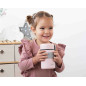 Termo papillero de acero inoxidable 500ml con cuchara rosa-Kiokids