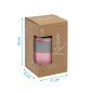 Termo papillero de acero inoxidable 500ml con cuchara rosa-Kiokids