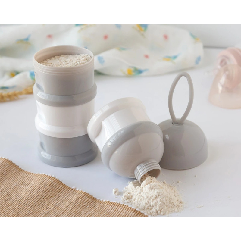 Dosificador torre de leche en polvo grises-Kiokids