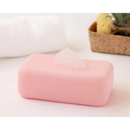 Porta toallitas de silicona rosa-Kiokids