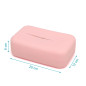 Porta toallitas de silicona rosa-Kiokids