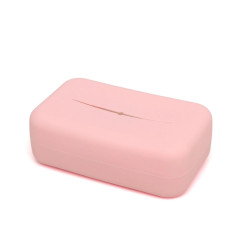 Porta toallitas de silicona rosa-Kiokids