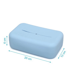 Porta toallitas de silicona azul-Kiokids