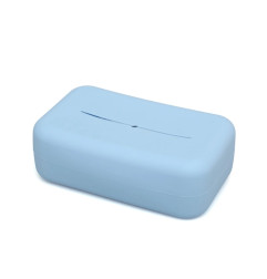 Porta toallitas de silicona azul-Kiokids