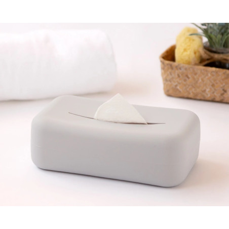 Porta toallitas de silicona gris-Kiokids