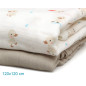 Set 2 muselinas patitos beige 120x120cm-Kiokids