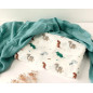 Set 2 muselinas dinosaurios sage 120x120cm-Kiokids