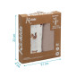 Set 2 muselinas osos marrón 120x120cm-Kiokids