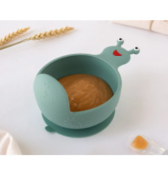 Cuenco de silicona caracol sage-Kiokids