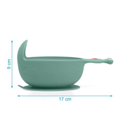 Cuenco de silicona caracol sage-Kiokids
