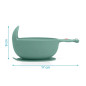 Cuenco de silicona caracol sage-Kiokids