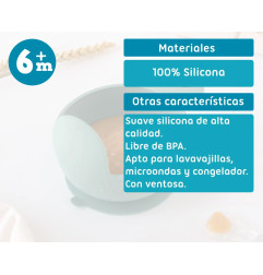 Cuenco de silicona caracol sage-Kiokids