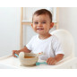 Cuenco de silicona caracol beige-Kiokids
