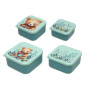 SET PORTA-ALIMENTOS 4 UNIDADES OSO VERDE SALVIA COLECCIÓN "HONEY"-Kiokids
