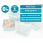 SET PORTA-ALIMENTOS 4 UNIDADES OSO VERDE SALVIA COLECCIÓN "HONEY"-Kiokids