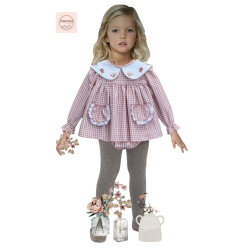 Vestido Vichy Colección Donatella Pink-Valentina