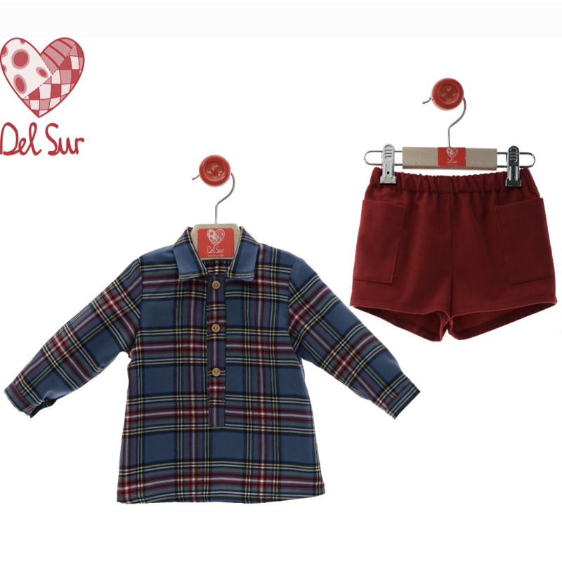 Conjunto Bebé Pantalón Corto"Familia Cintas"- Del Sur
