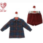 Conjunto Bebé Pantalón Corto"Familia Cintas"- Del Sur