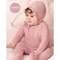 Conjunto Polaina Lin Trenzas Lazo Rosa Empolvado-Juliana