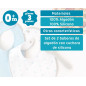 Set azul de dos baberos y cuchara-Kiokids